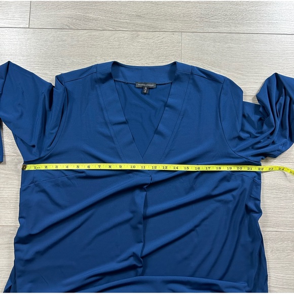 Universal Standard Swoop High Low Jersey Tunic Top Blue - Picture 9 of 11